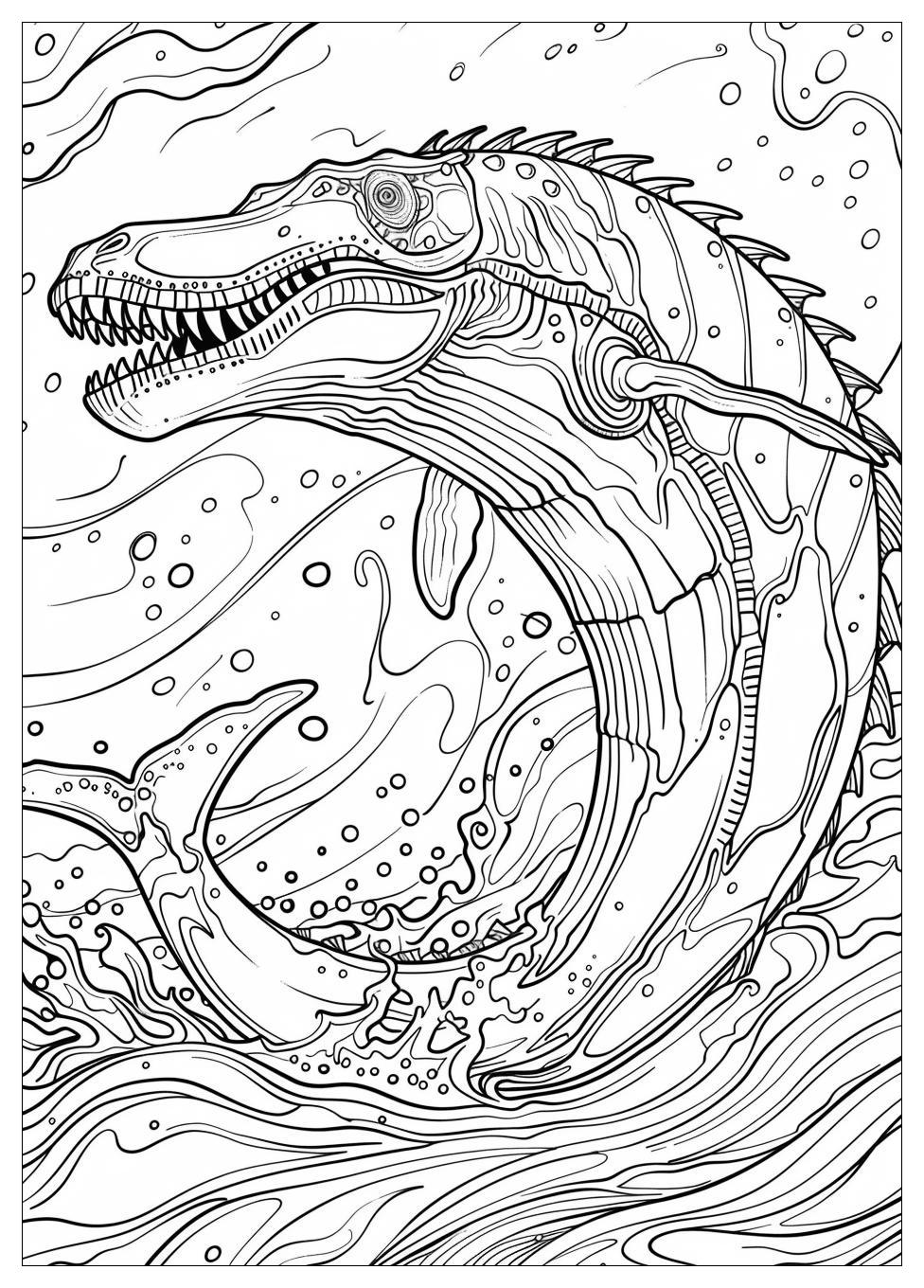 Mosasaurus Coloring Pages -4