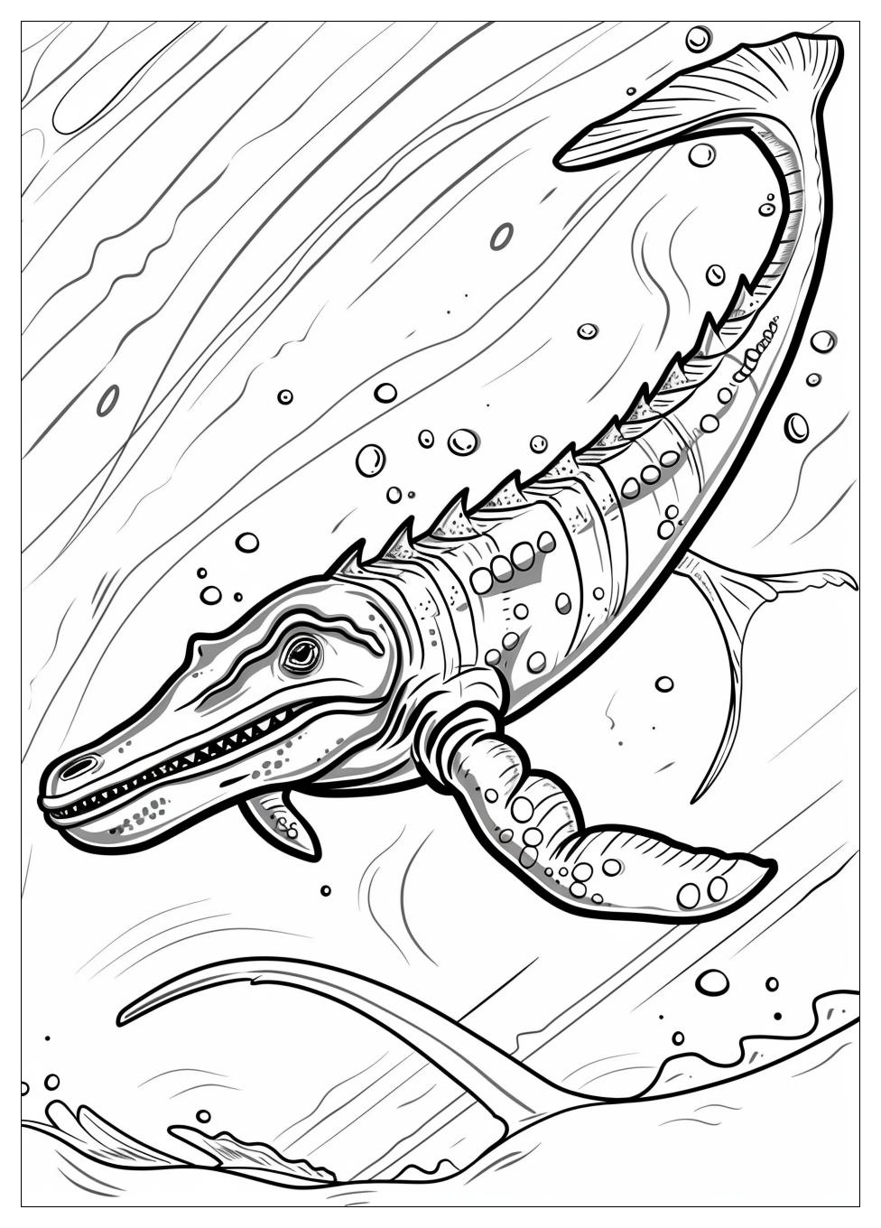 Mosasaurus Coloring Pages -5