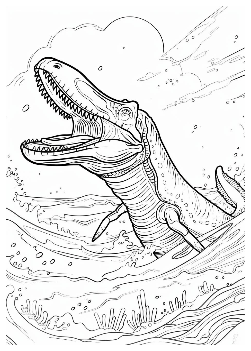 Mosasaurus Coloring Pages -6