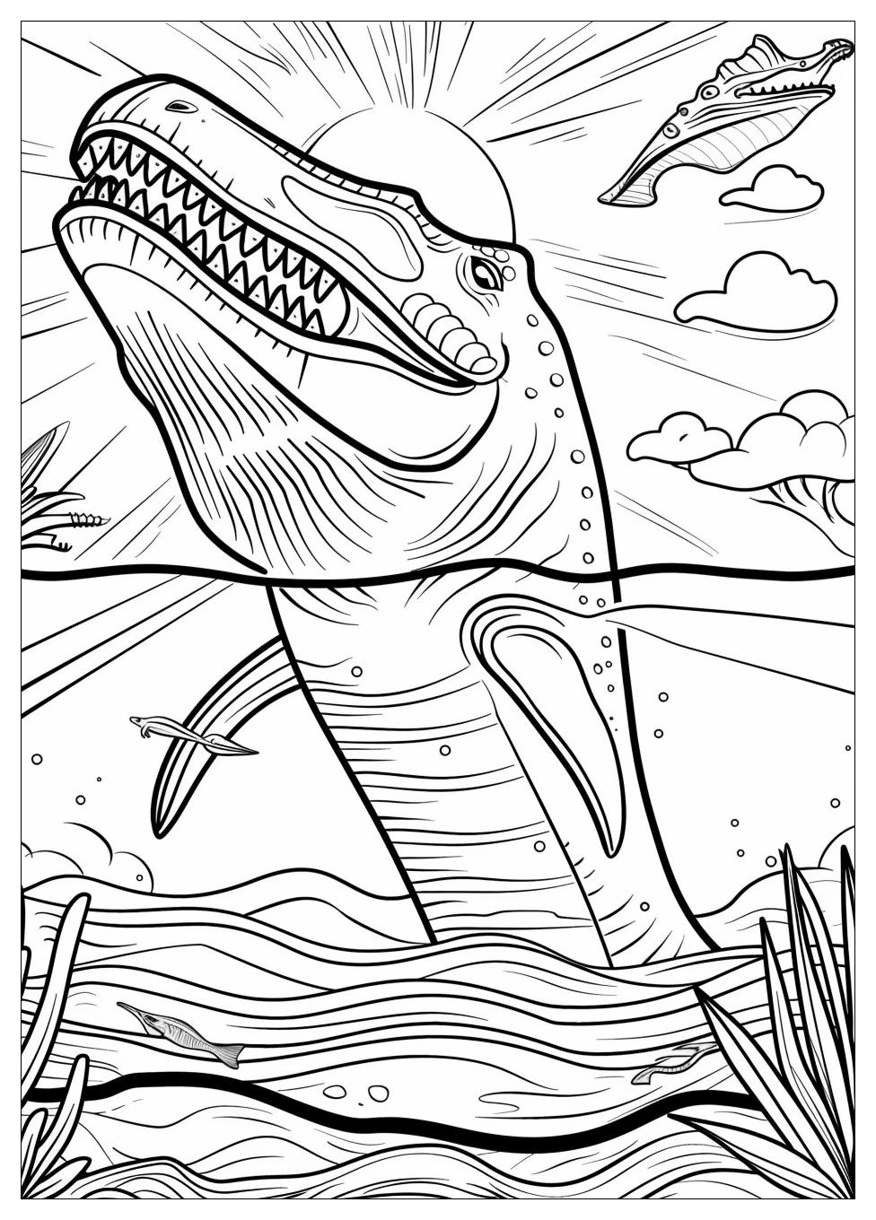 Mosasaurus Coloring Pages -8