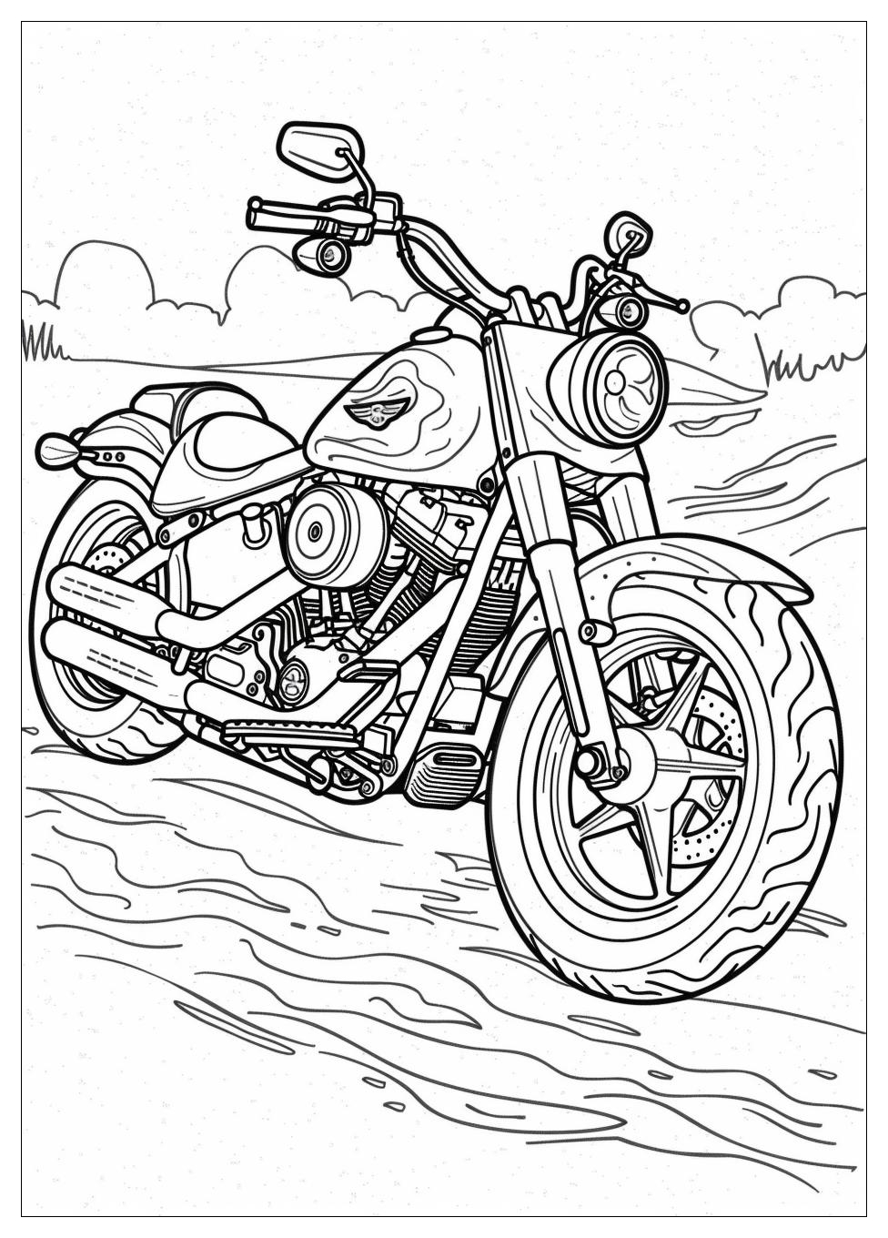 Motorcycle Coloring Pages-8