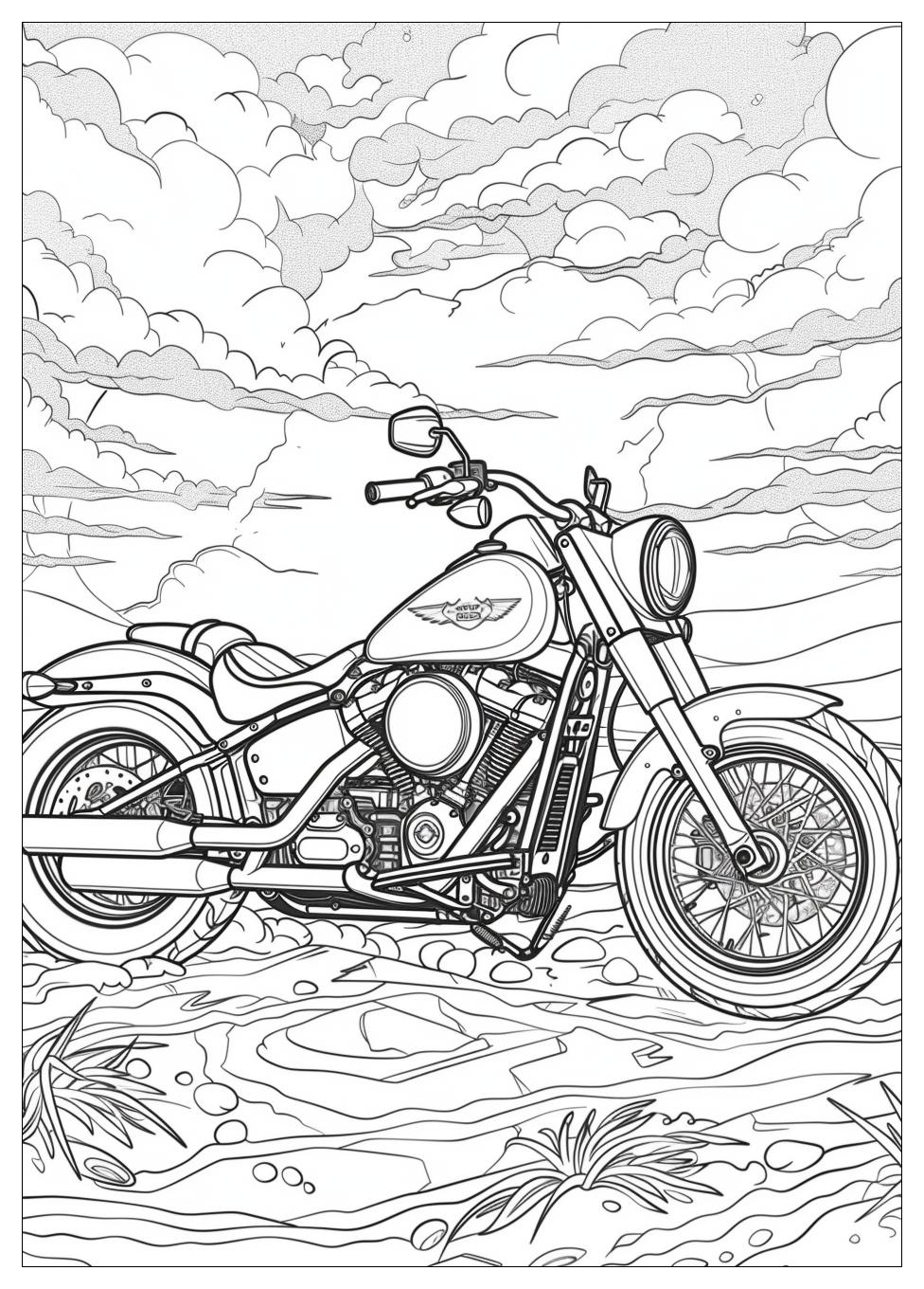 Motorcycle Coloring Pages-9