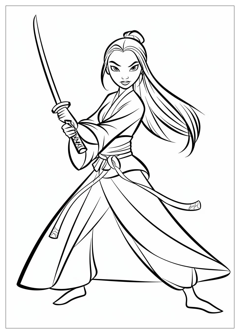 Mulan Coloring Pages-10