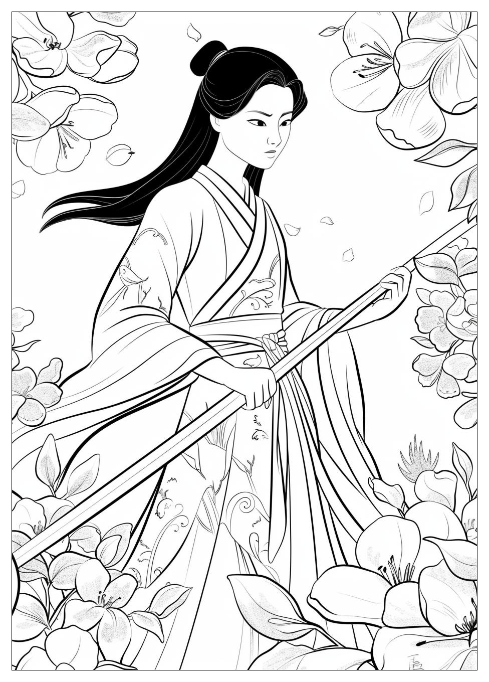 Mulan Coloring Pages-11