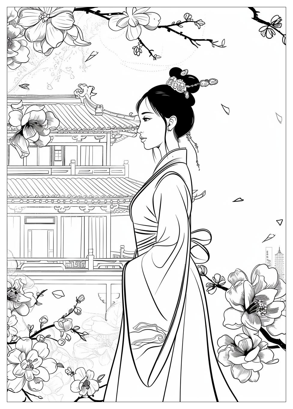 Mulan Coloring Pages-18