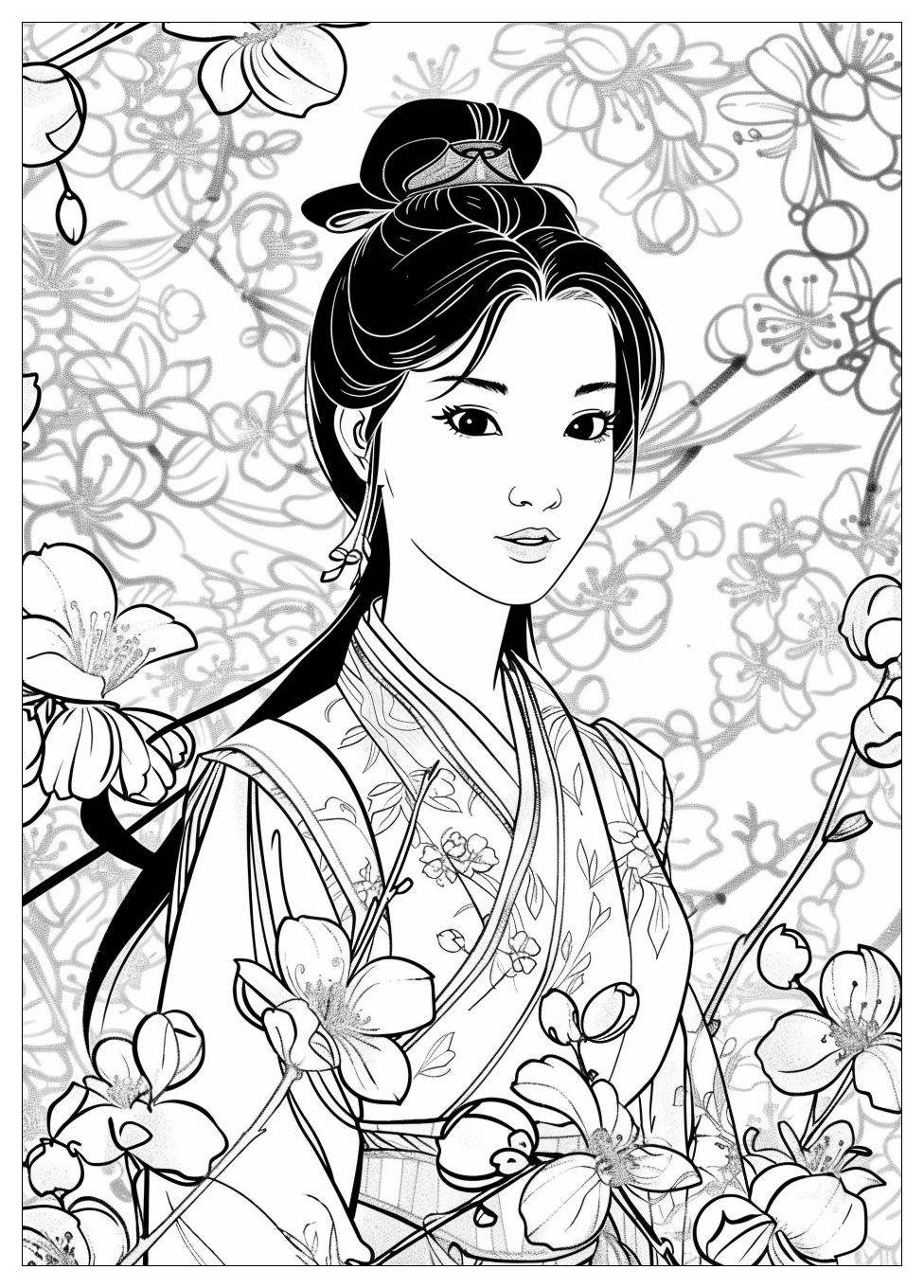 Mulan Coloring Pages-19