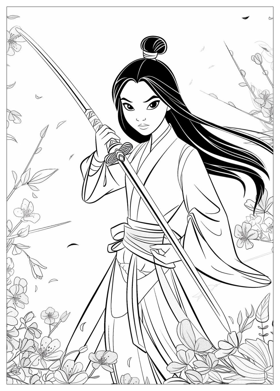 Mulan Coloring Pages-2