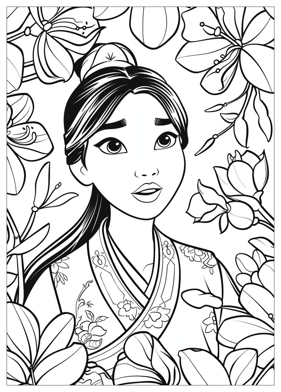 Mulan Coloring Pages-20