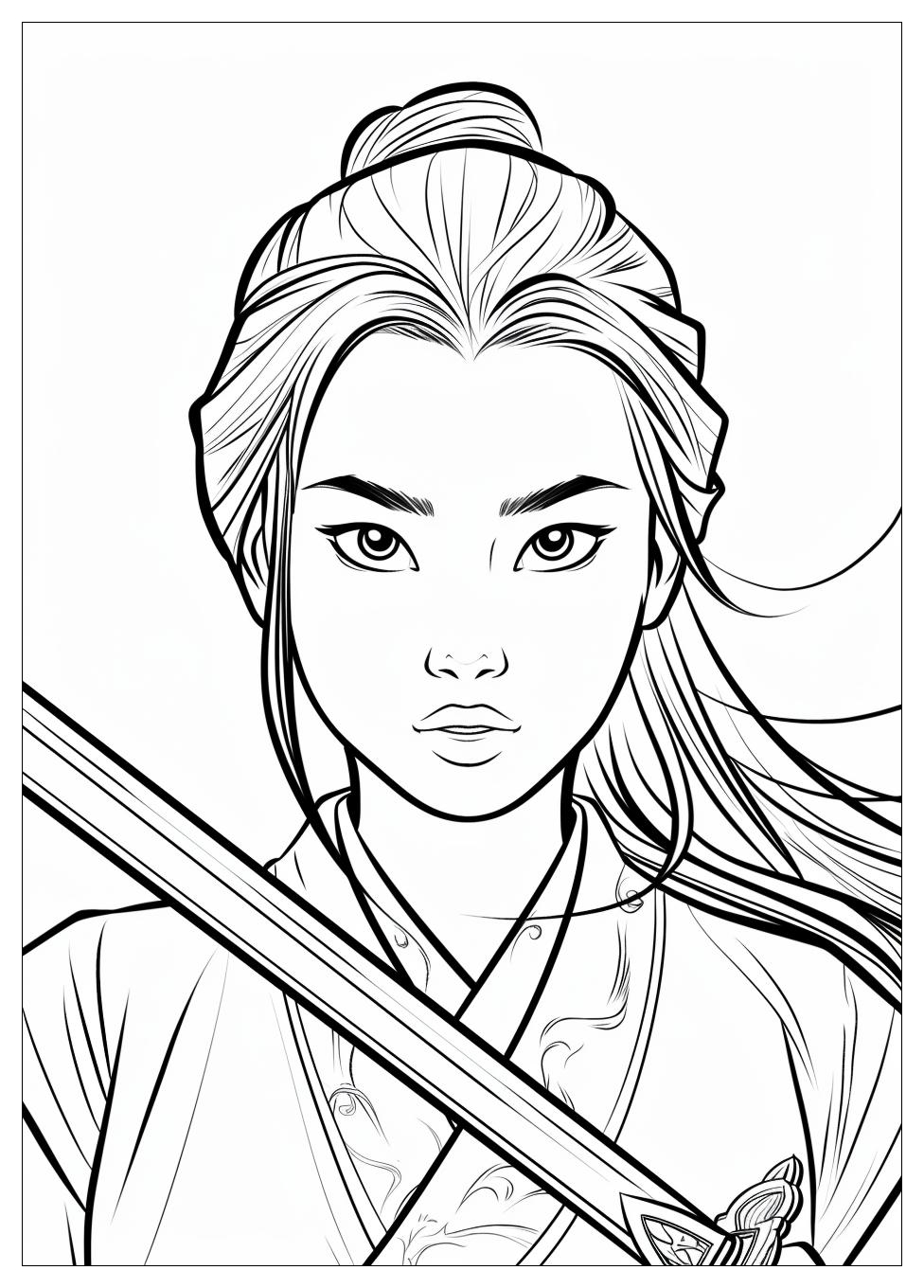 Mulan Coloring Pages-3