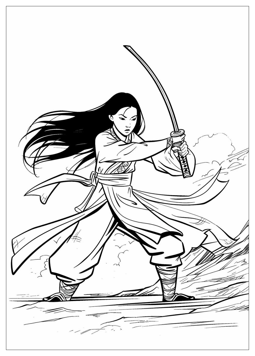 Mulan Coloring Pages-4