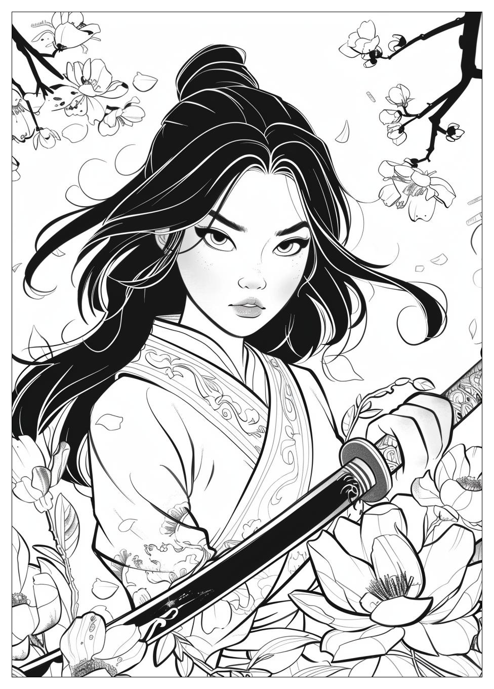 Mulan Coloring Pages-6