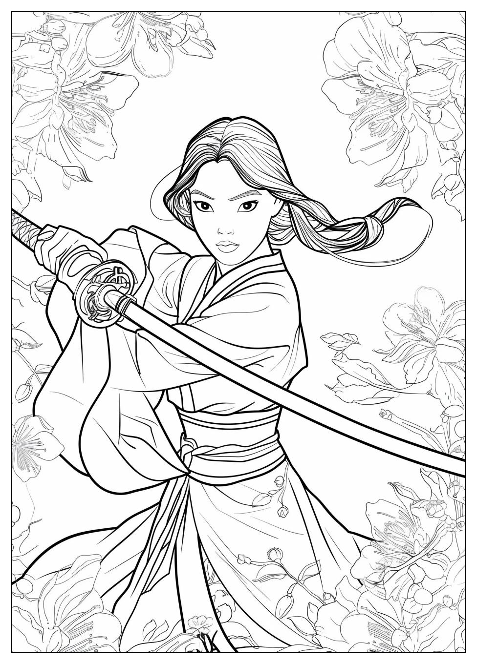 Mulan Coloring Pages-7