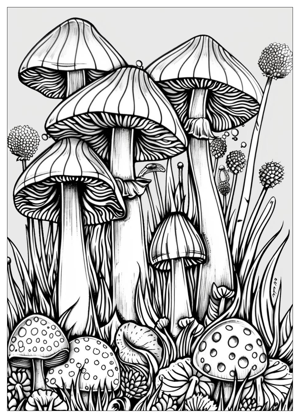 Mushroom Coloring Pages-14