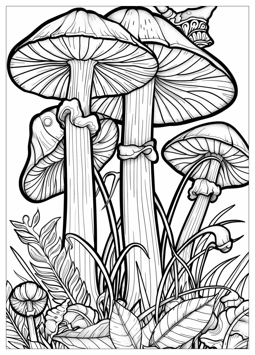 Mushroom Coloring Pages-19