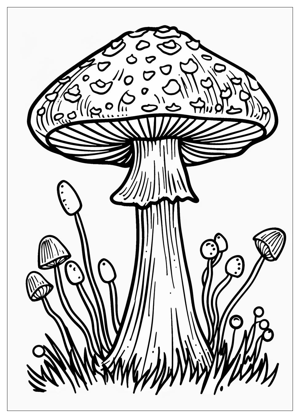 Mushroom Coloring Pages-6