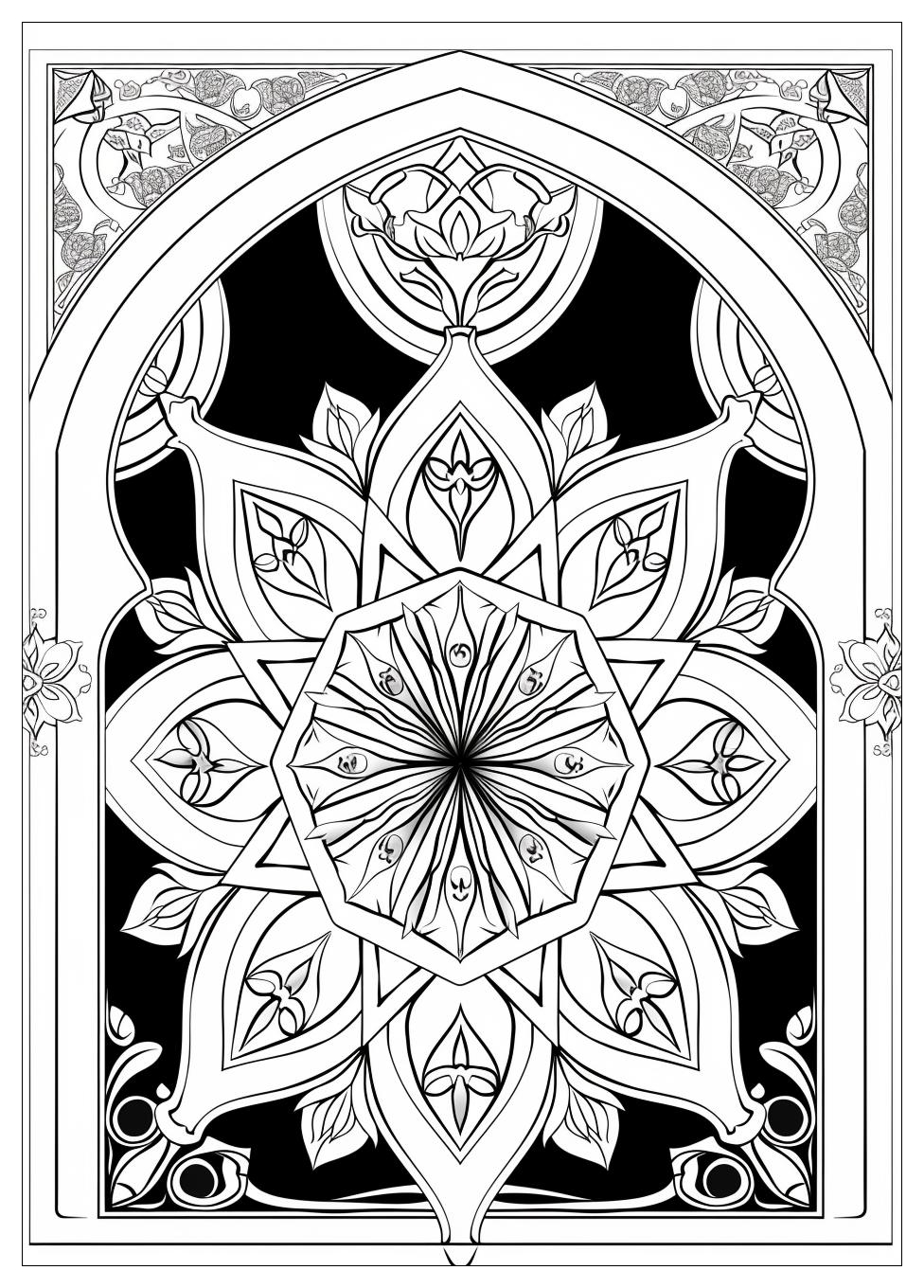 Muslim Coloring Pages-19