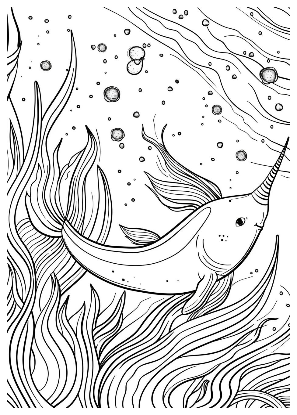 Narwhal Coloring Pages-10