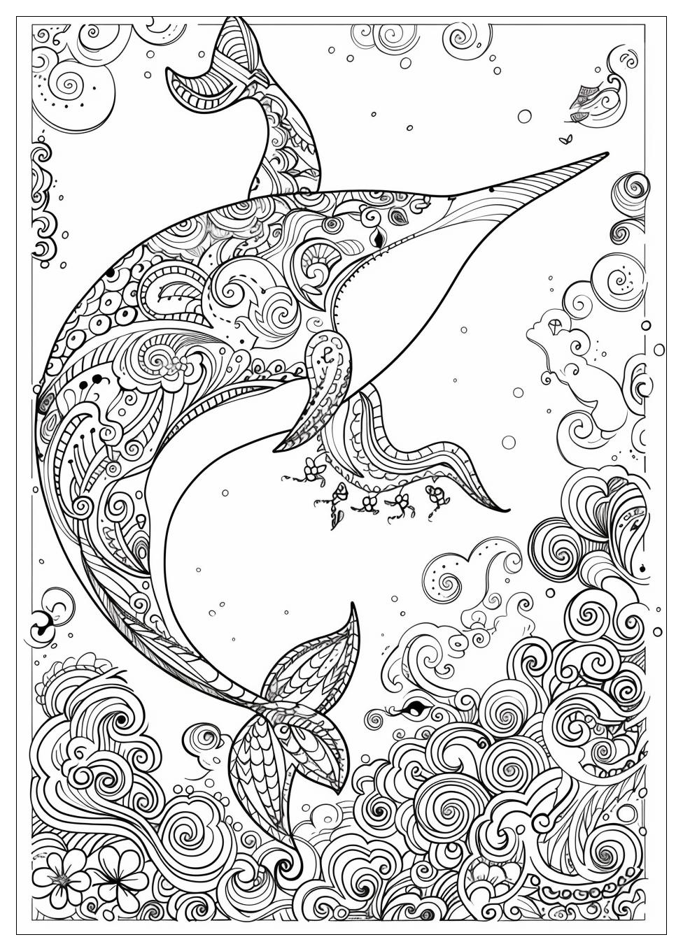 Narwhal Coloring Pages-13