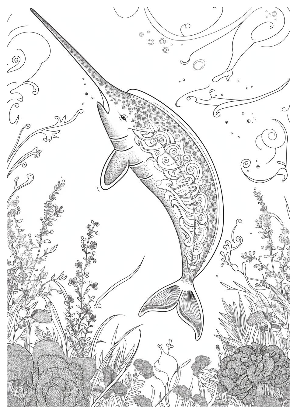 Narwhal Coloring Pages-15