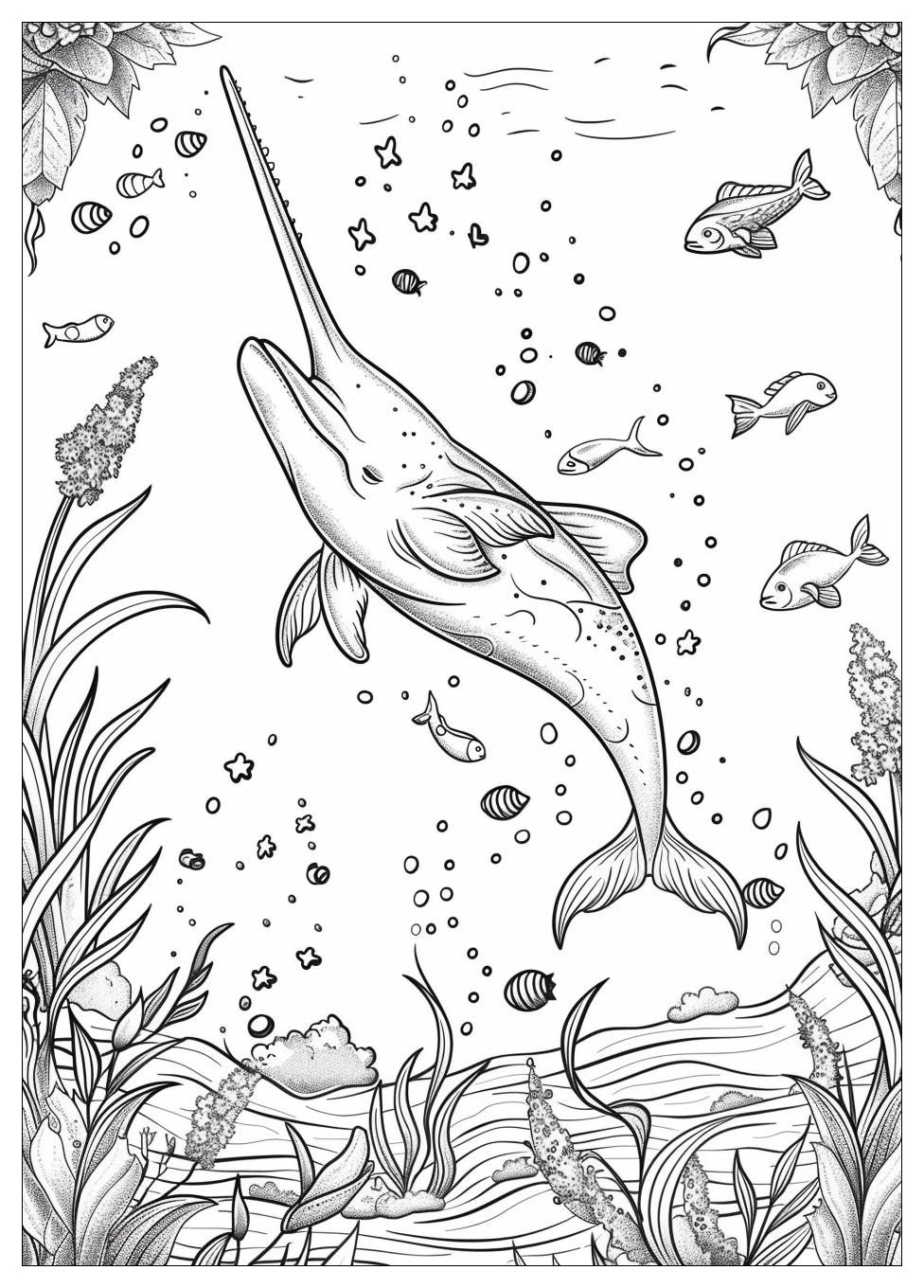 Narwhal Coloring Pages-16