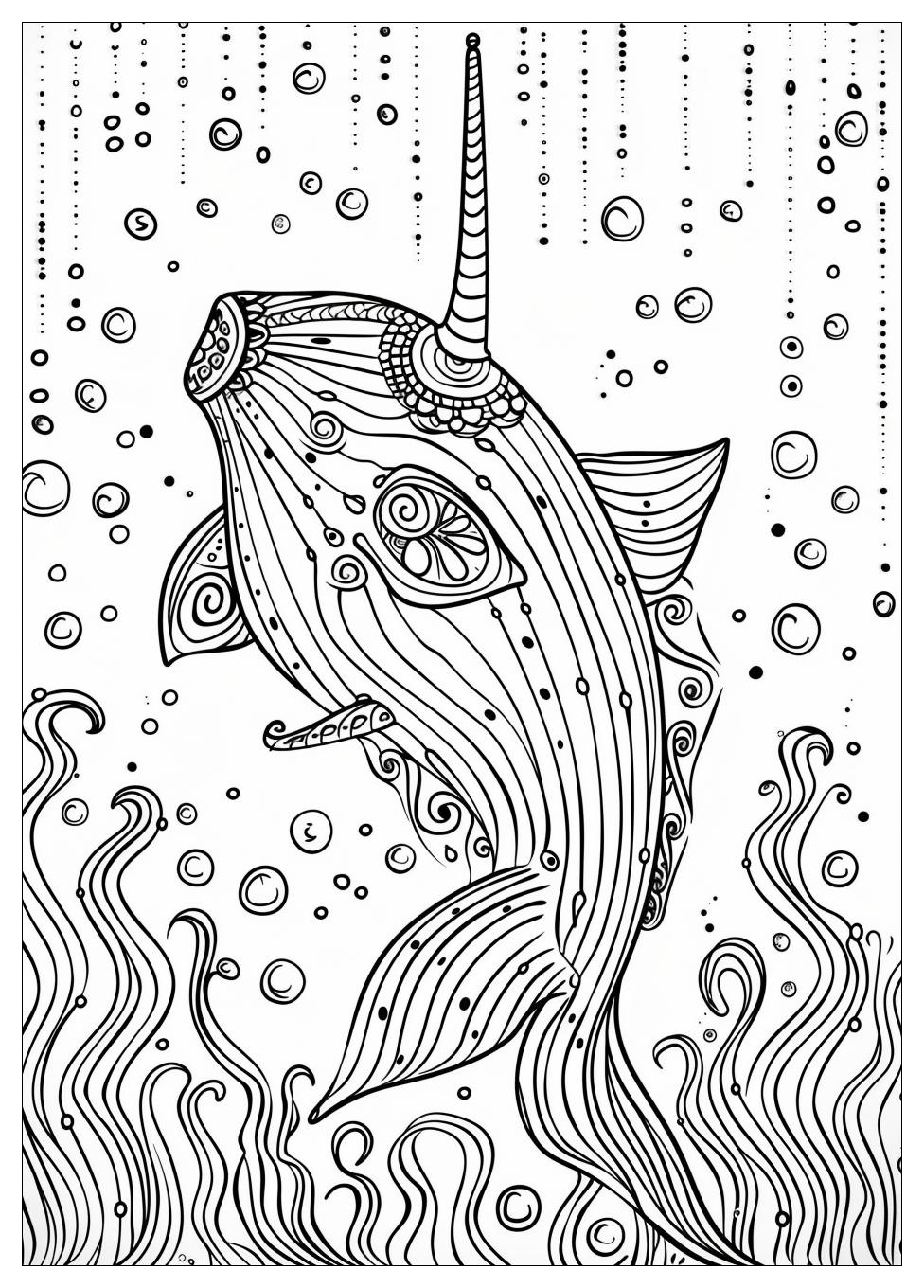 Narwhal Coloring Pages-17