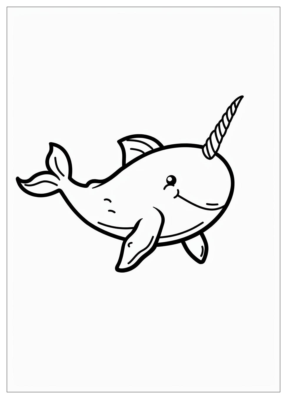 Narwhal Coloring Pages-2