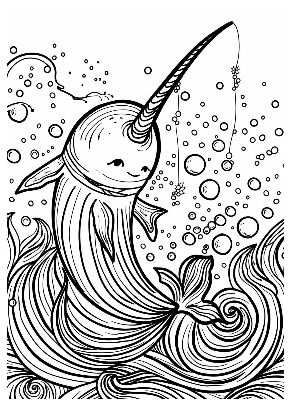 Narwhal Coloring Pages-20