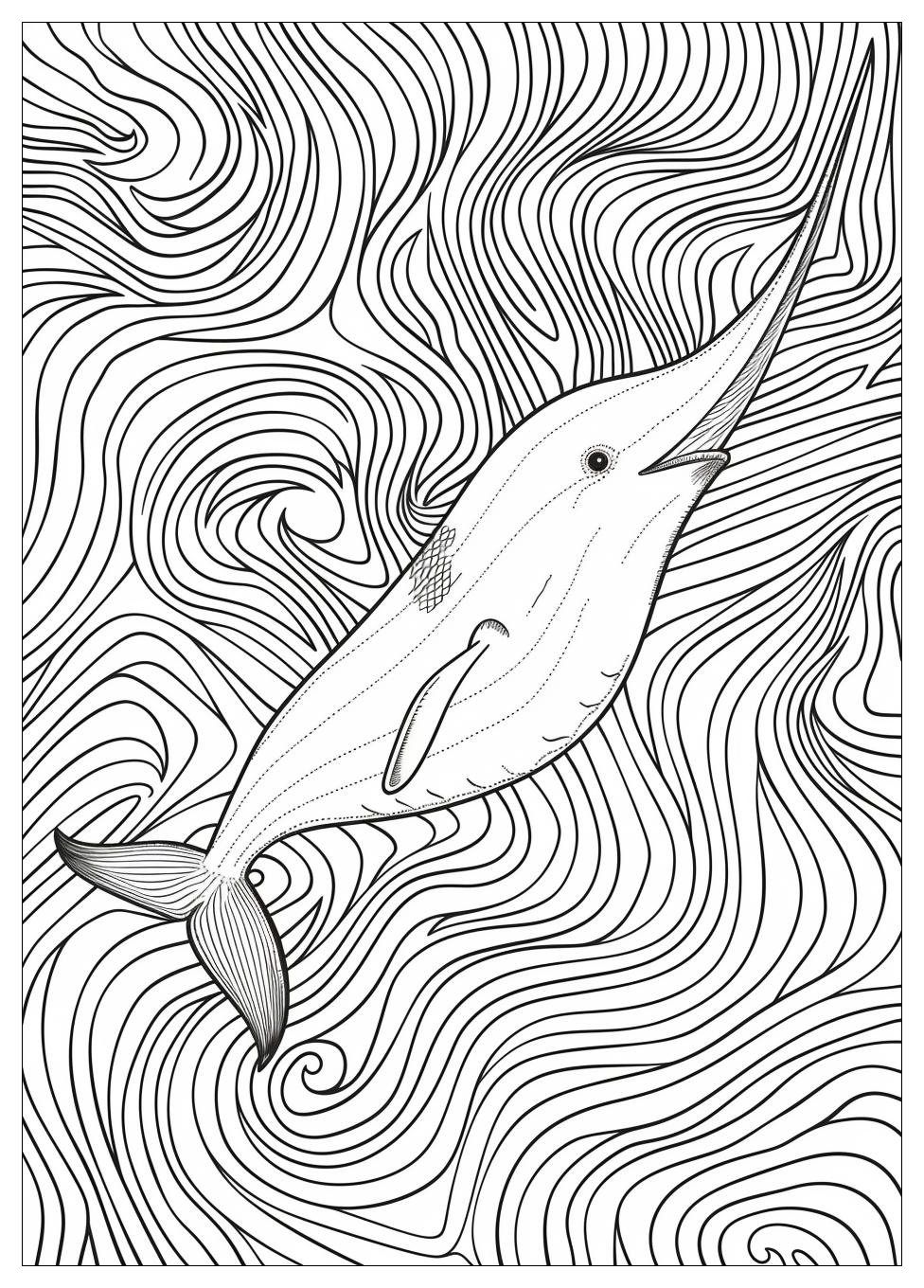 Narwhal Coloring Pages-3