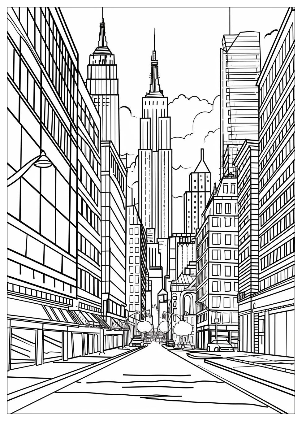 New York Coloring Pages-1