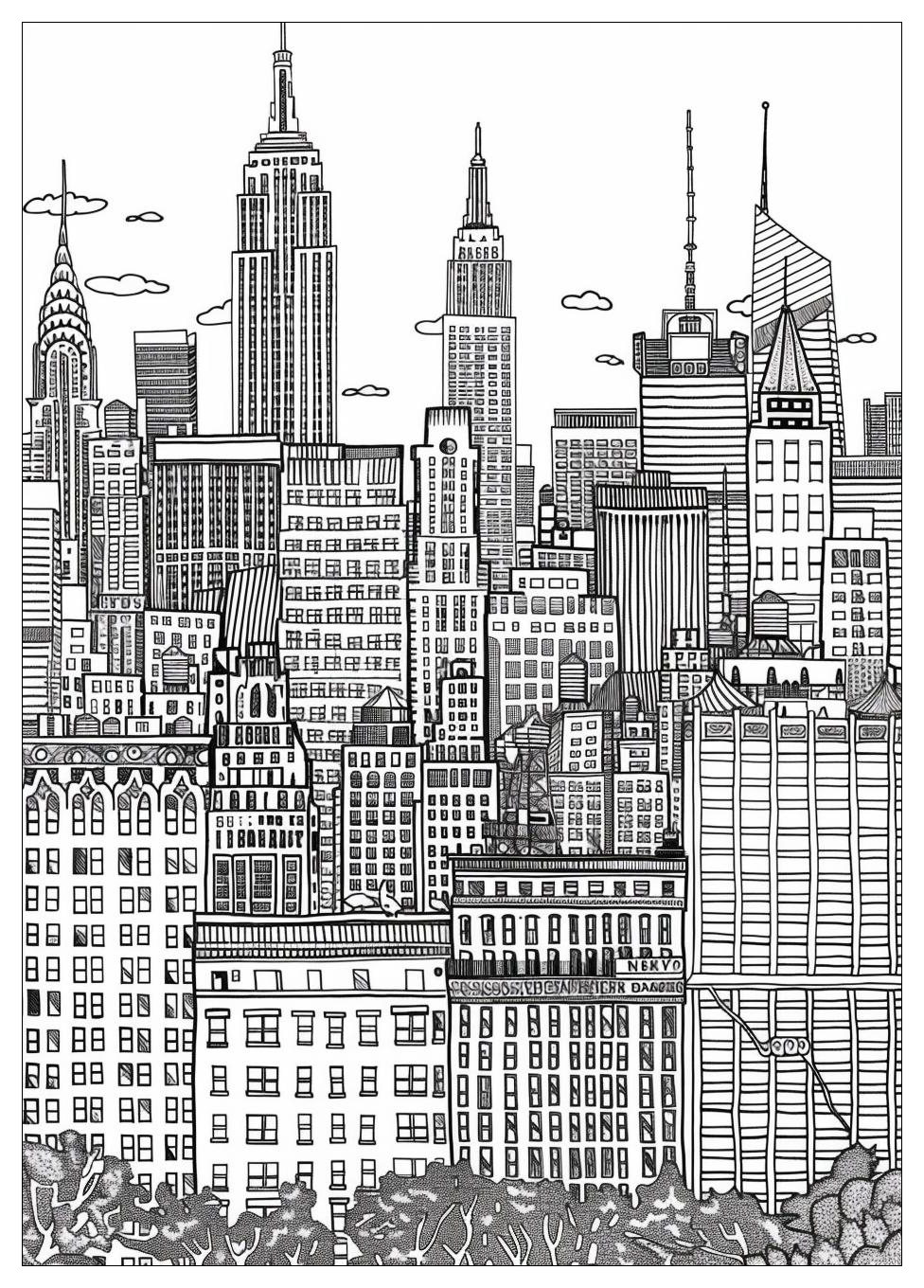 New York Coloring Pages-13