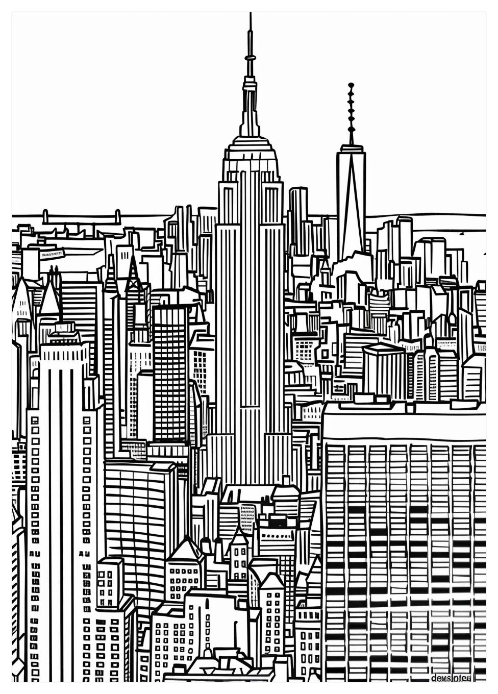 New York Coloring Pages-19