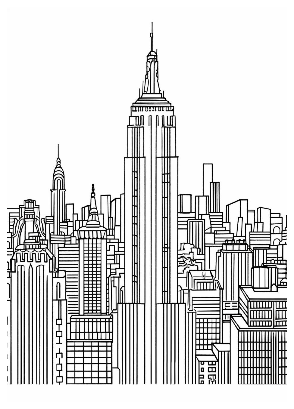 New York Coloring Pages-8