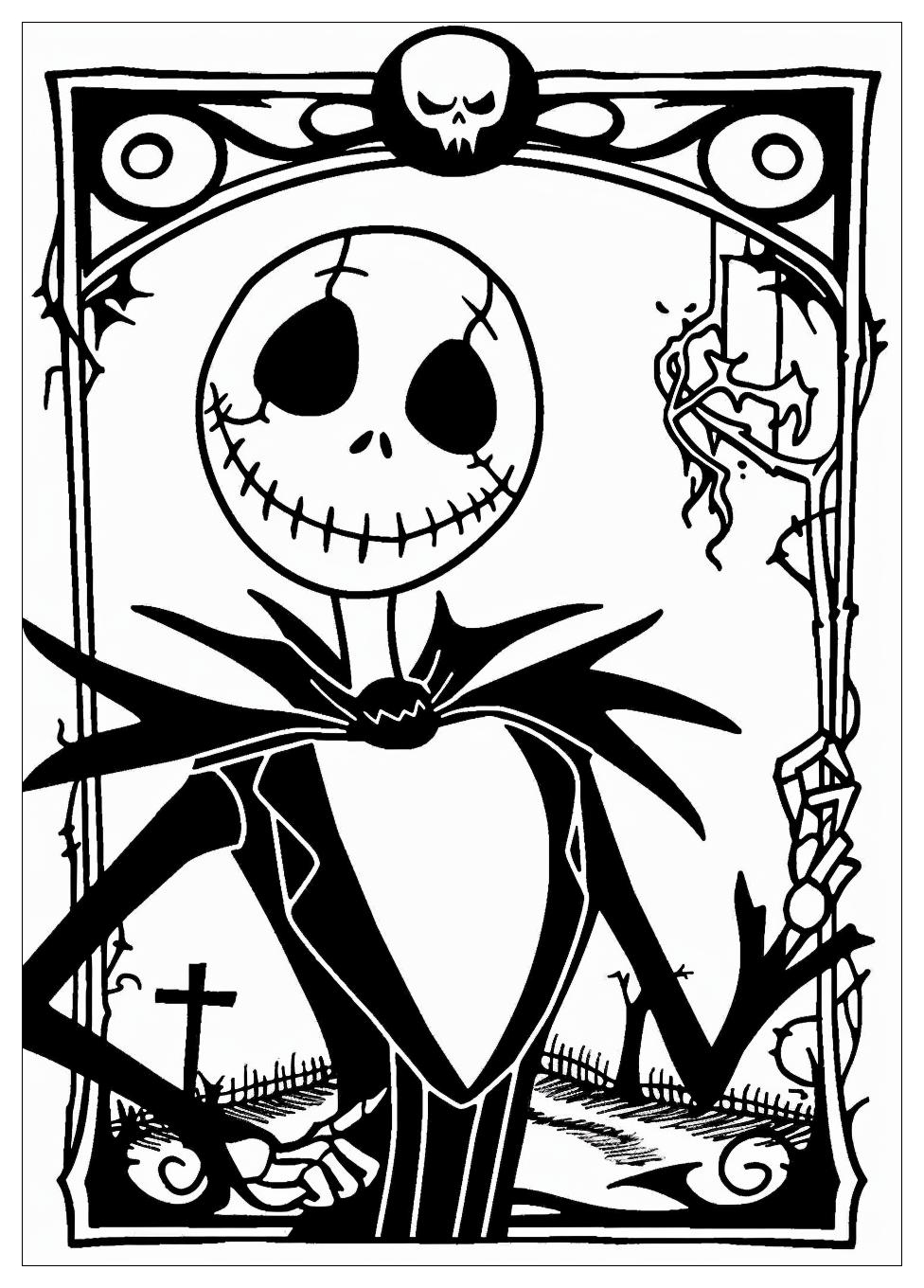 Nightmare Before Christmas Coloring Pages-12