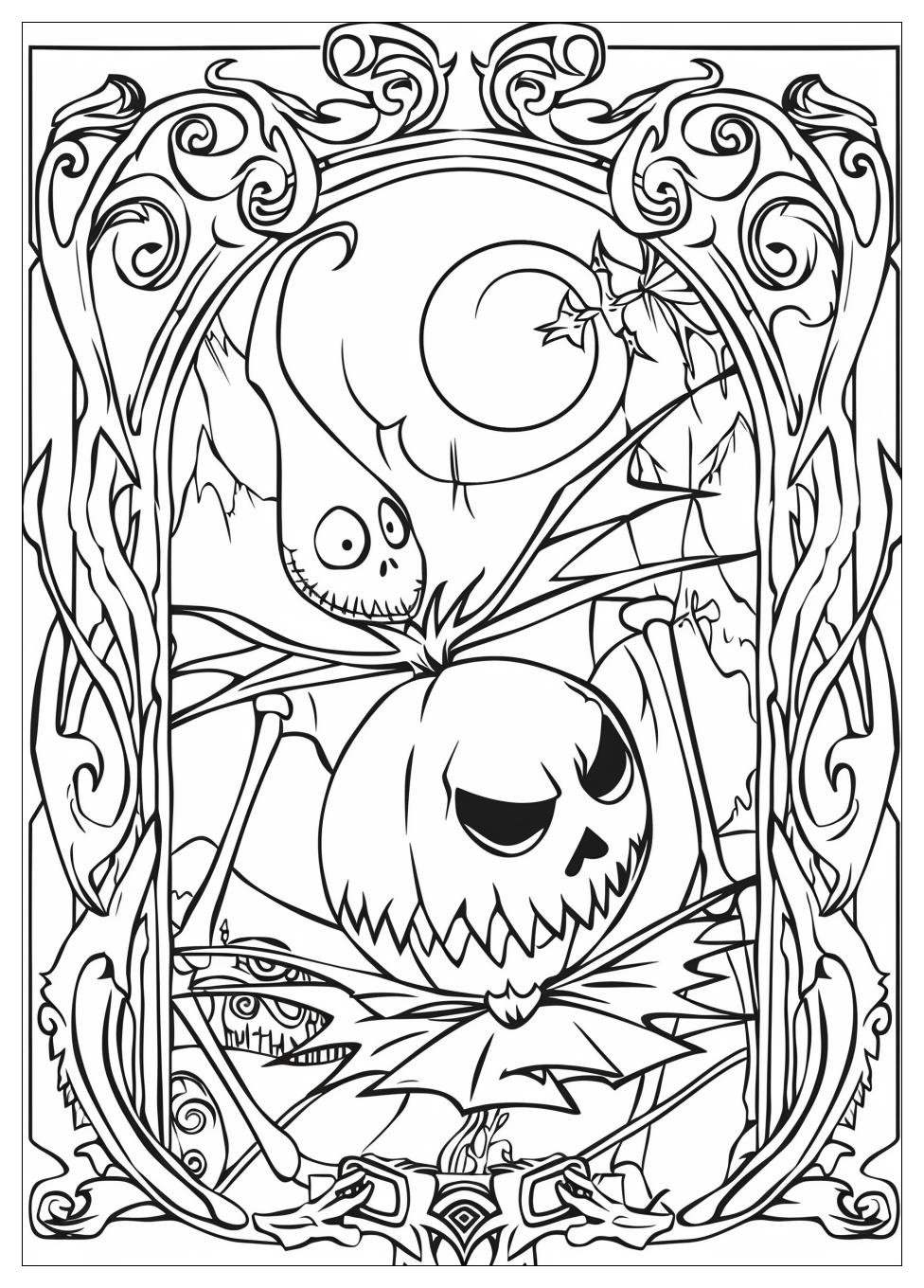 Nightmare Before Christmas Coloring Pages-16