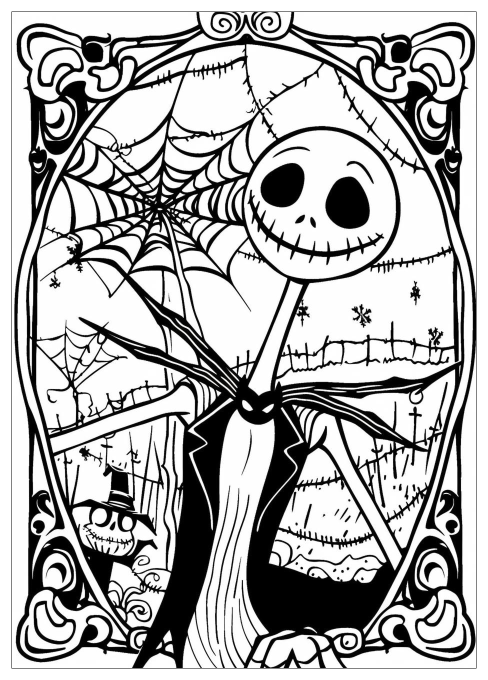 Nightmare Before Christmas Coloring Pages-17