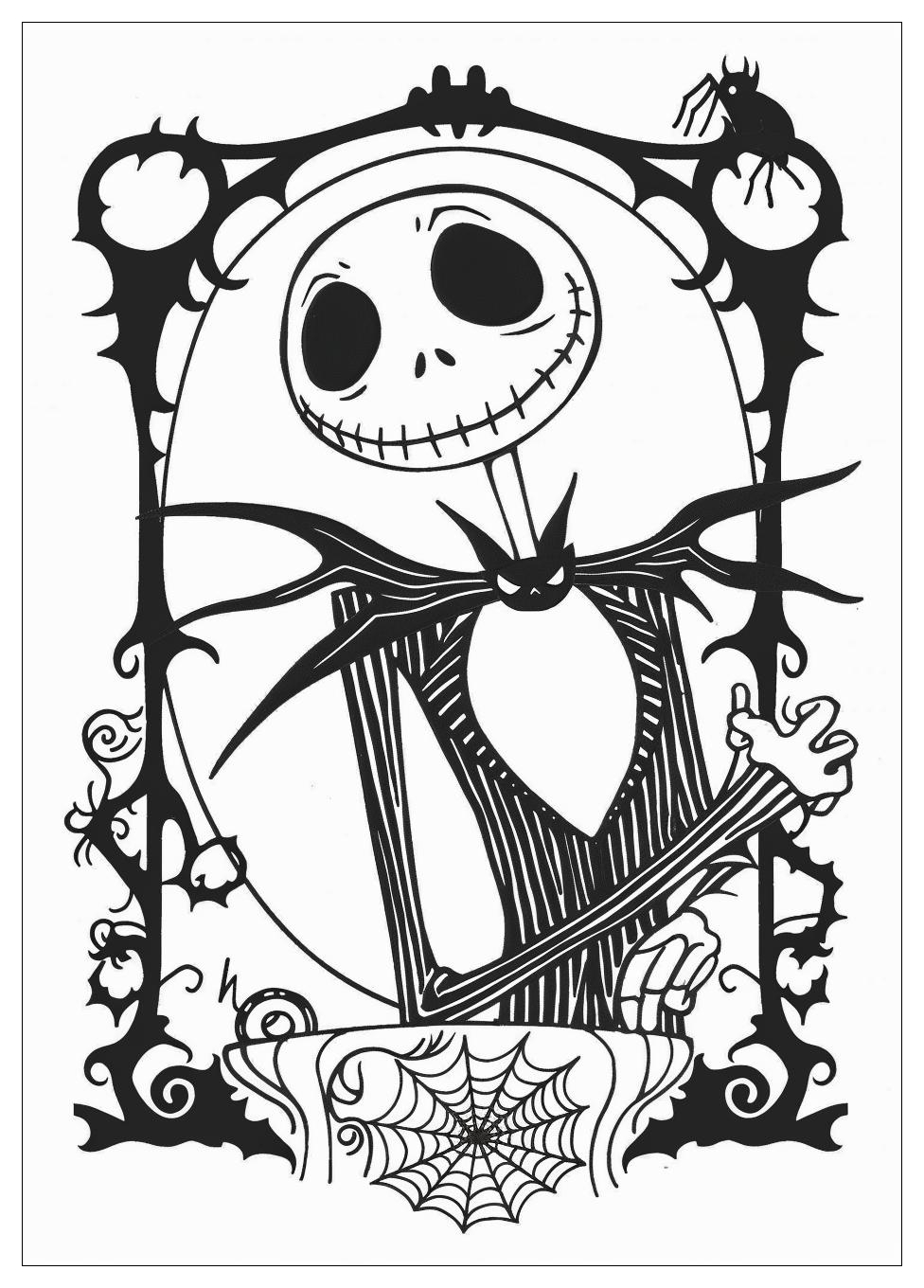 Nightmare Before Christmas Coloring Pages-2