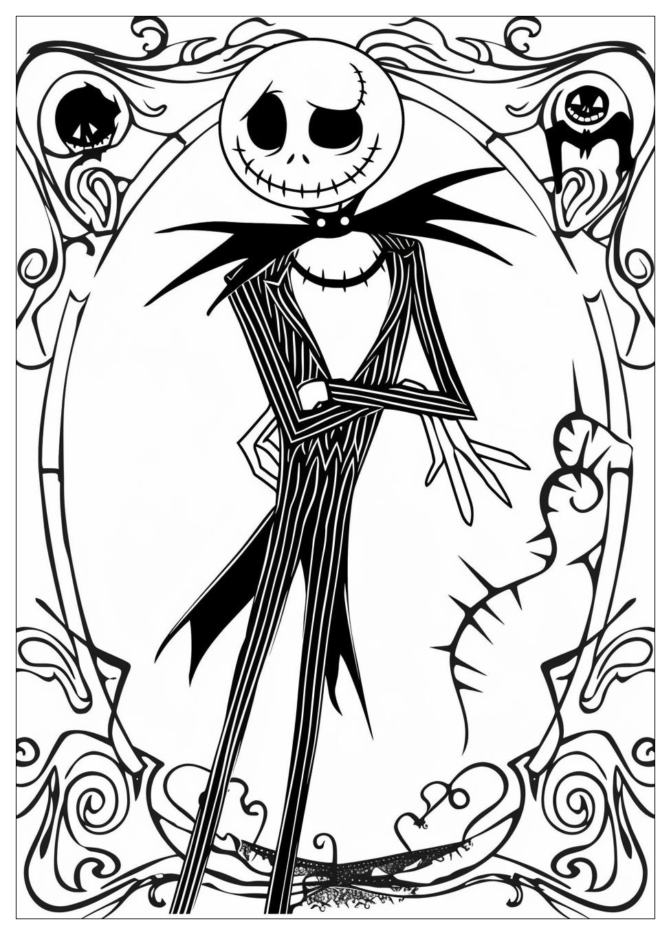 Nightmare Before Christmas Coloring Pages-3