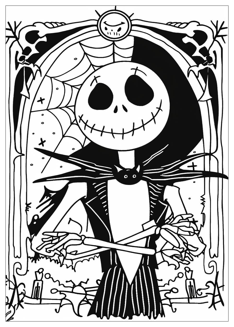 Nightmare Before Christmas Coloring Pages-6