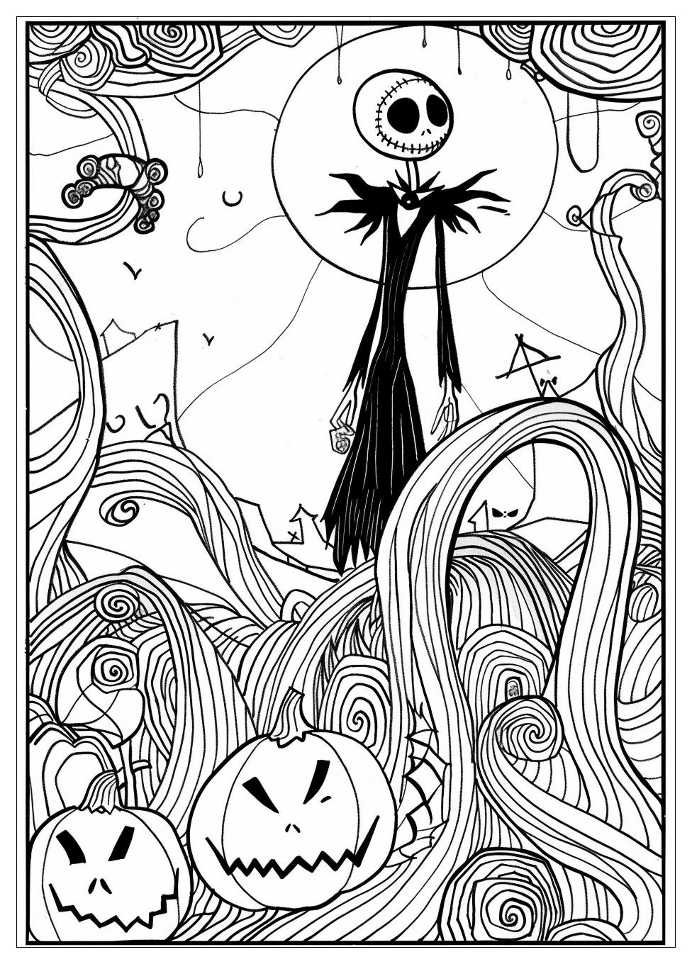 Nightmare Before Christmas Coloring Pages-8