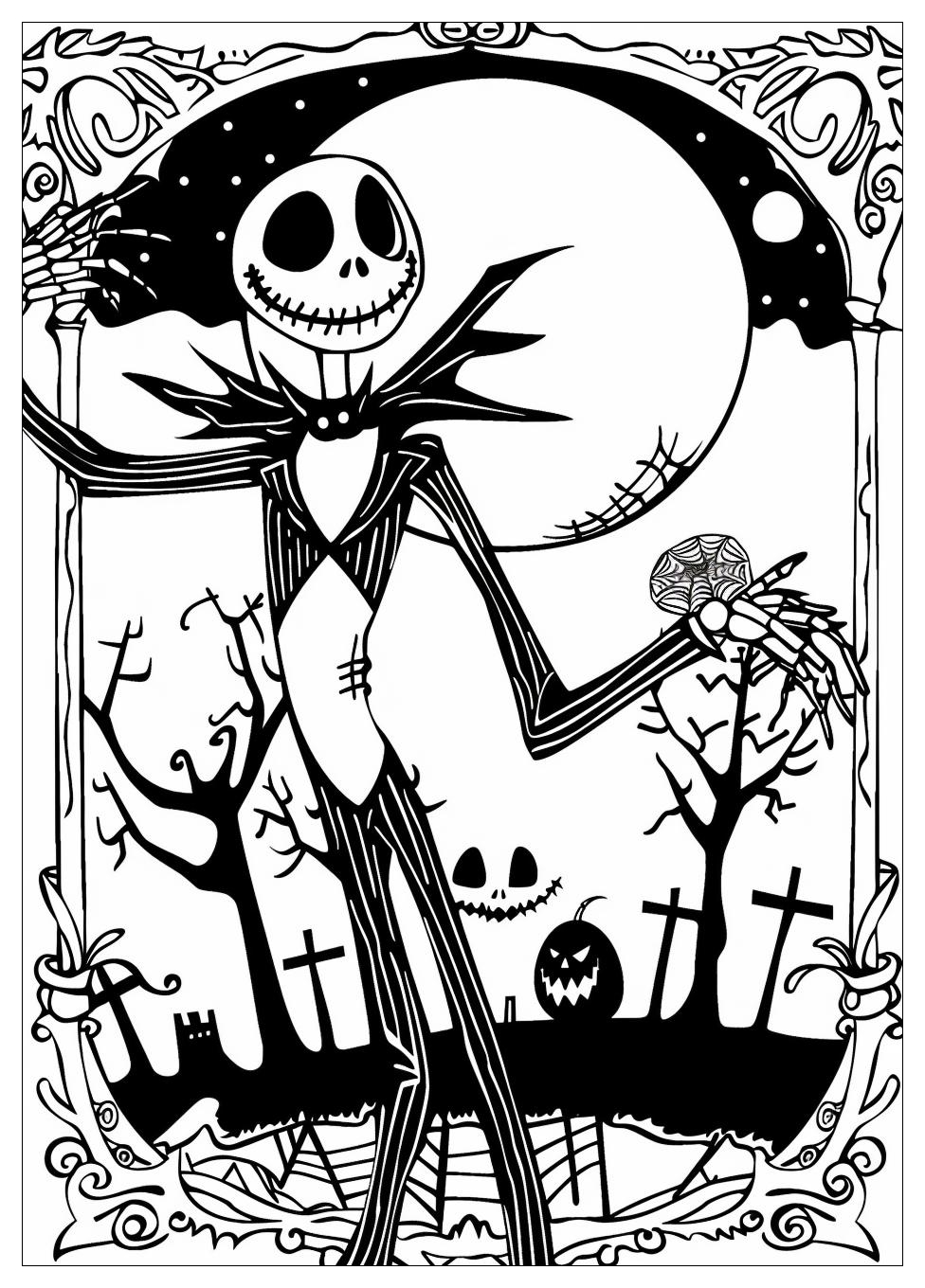 Nightmare Before Christmas Coloring Pages-9