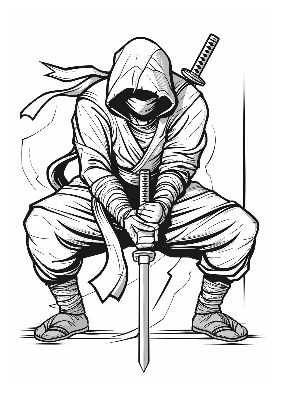 Ninja Coloring Pages-1