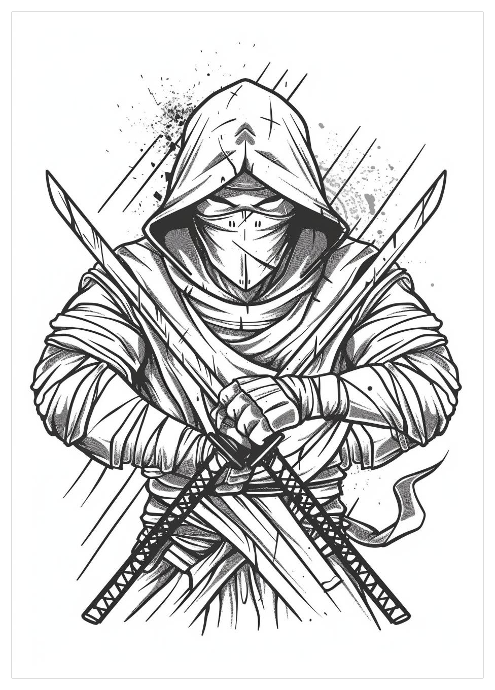 Ninja Coloring Pages-11