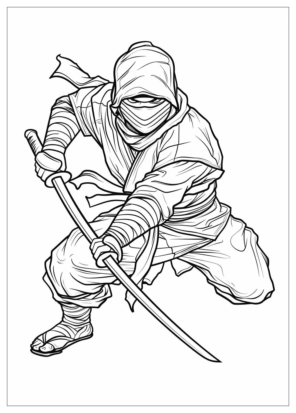 Ninja Coloring Pages-16