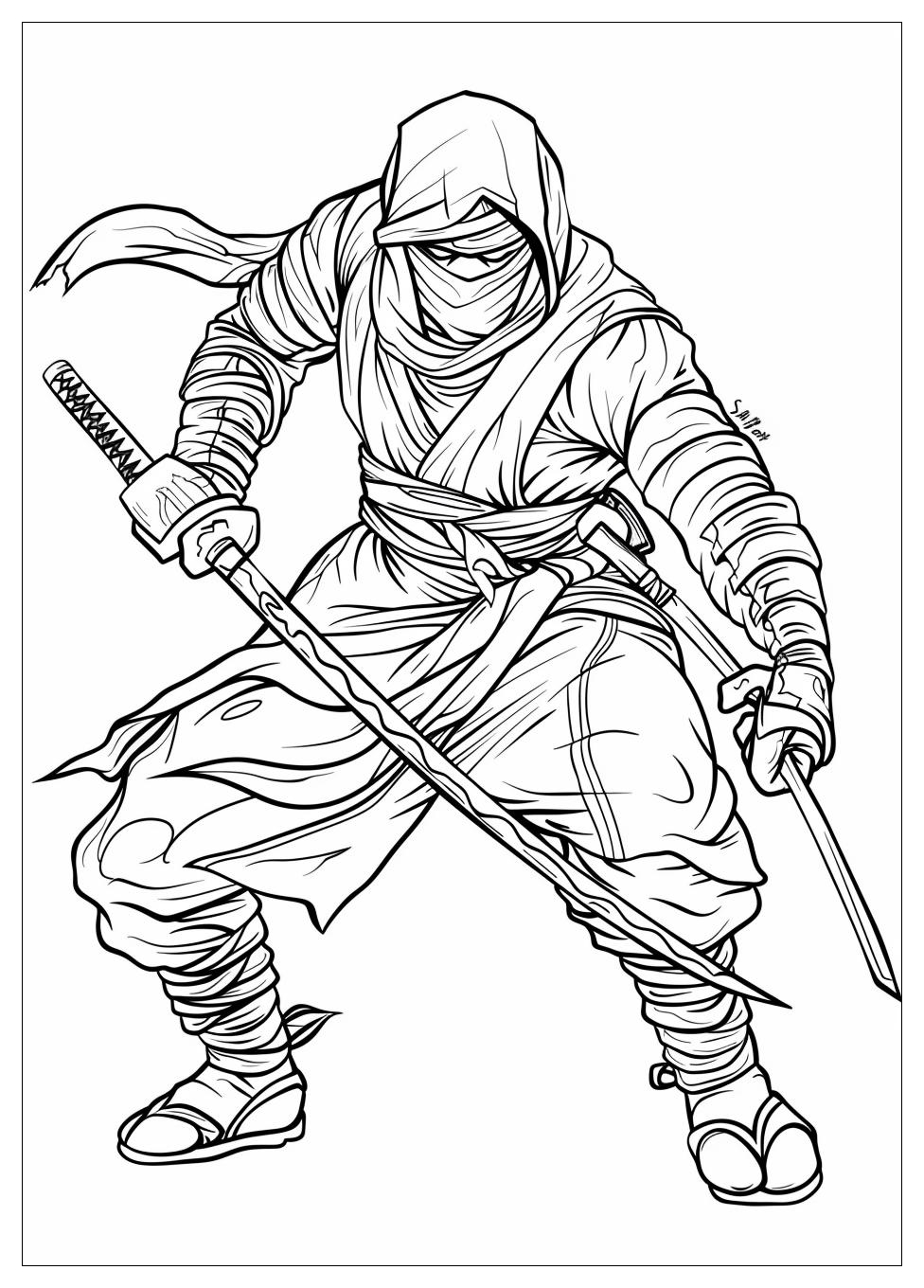 Ninja Coloring Pages-19