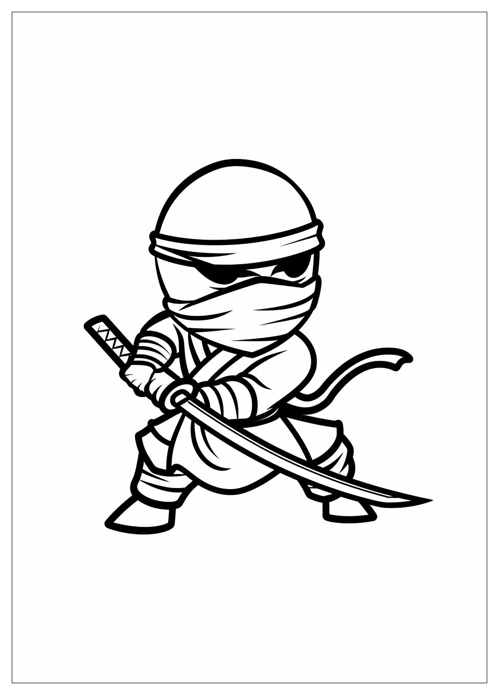 Ninja Coloring Pages-8