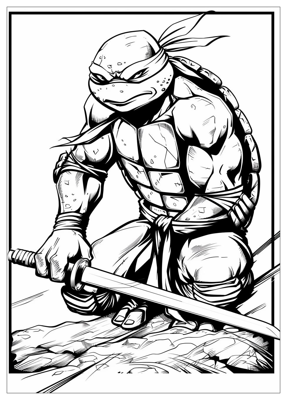 Ninja Turtles Coloring Pages-1