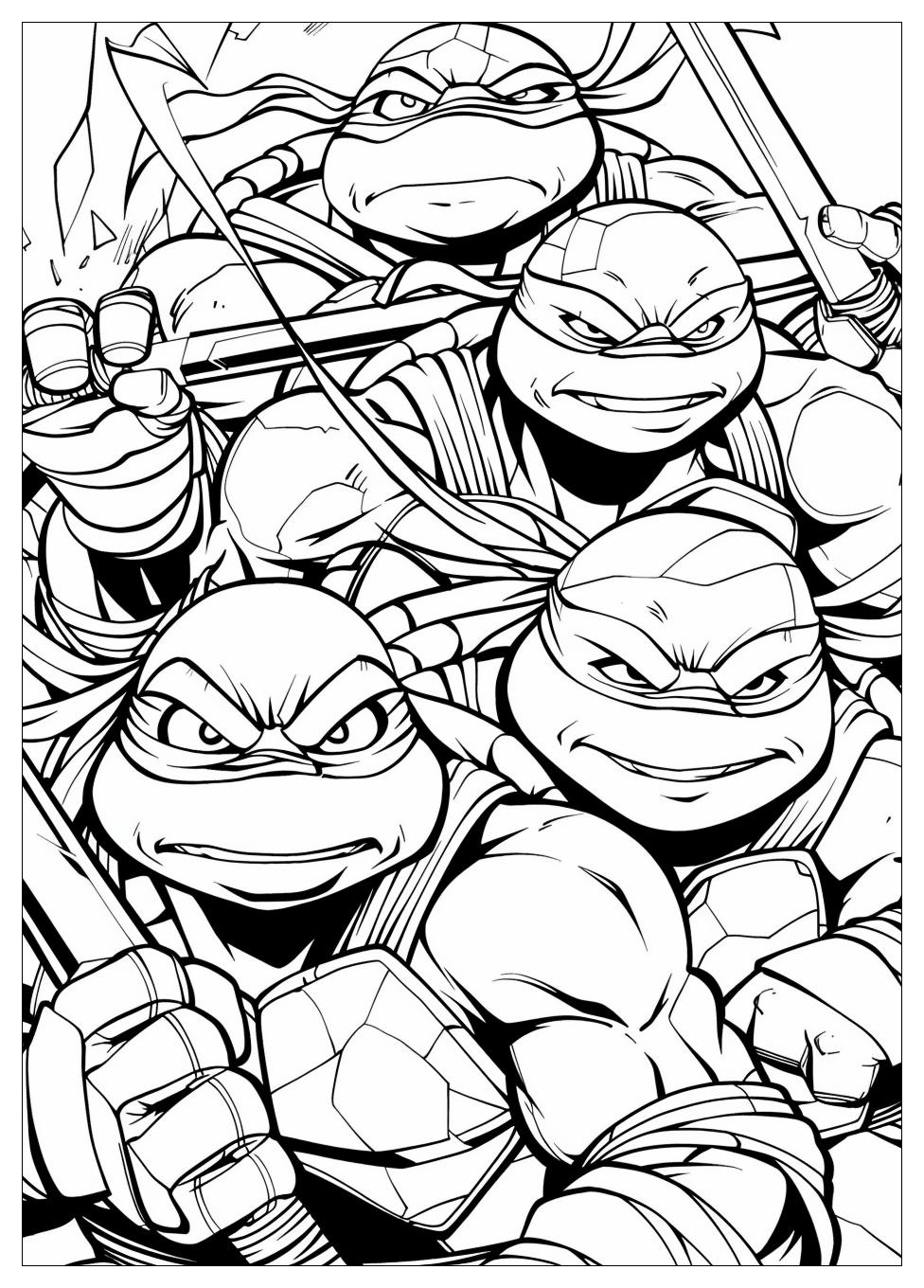 Ninja Turtles Coloring Pages-11