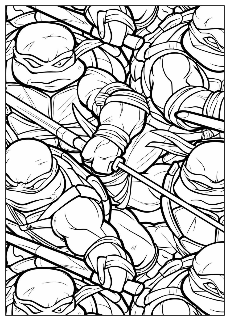 Ninja Turtles Coloring Pages-12