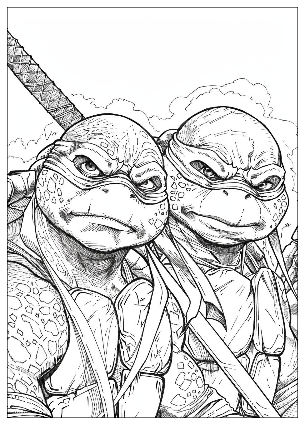 Ninja Turtles Coloring Pages-13