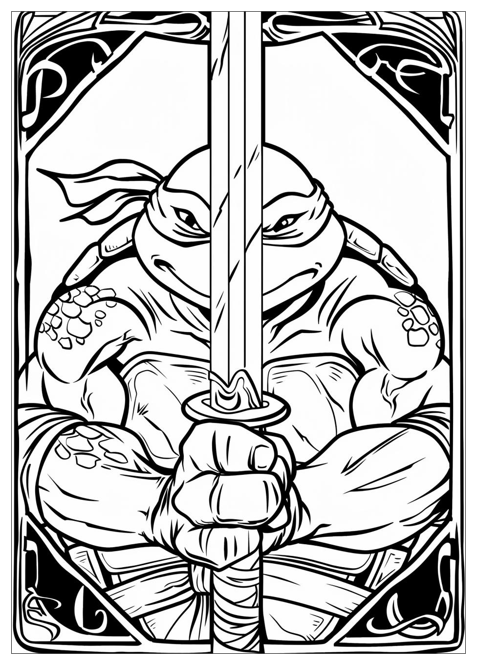 Ninja Turtles Coloring Pages-14